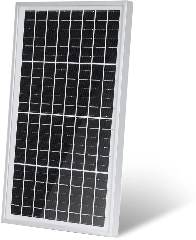 10W 12V Polycrystalline Solar Panel - Portable and Eco-Friendly for Battery Charging