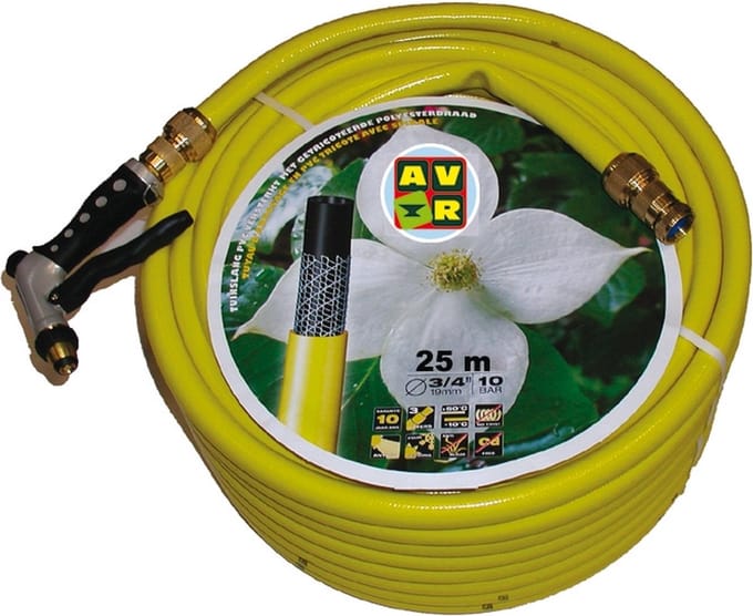 Talen Tools - Tuinslang - Getricoteerd - High Twist Resistant - 3/4 inch - 25 meter - Met koppelingen