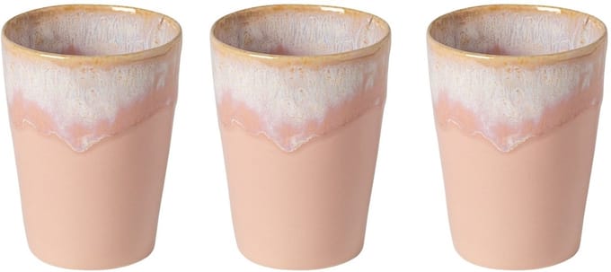 Costa Nova Bekers Grespresso Soft Pink 375 ml - 3 stuks