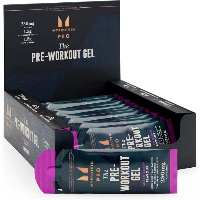 Pre-Workout Gel - 12 x 50g - Gemixte Bessen