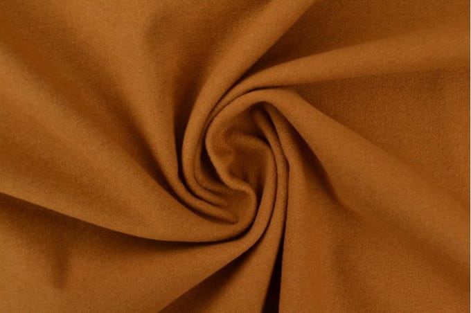 Molton stof - Donker okergeel - 1 meter - Per meter - 150cm breed
