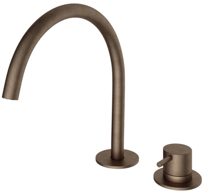 Hotbath Cobber CB023 wastafelkraan 2-gats verouderd messing