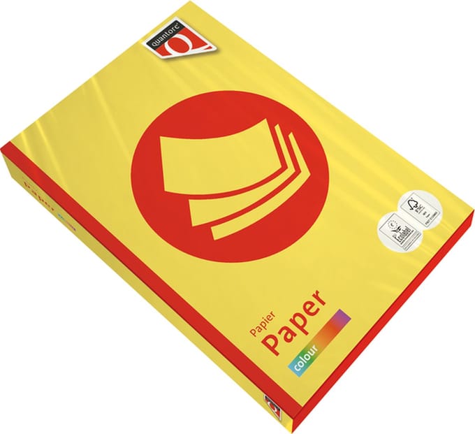 Kopieerpapier quantore colour a4 160gr zwavelgeel