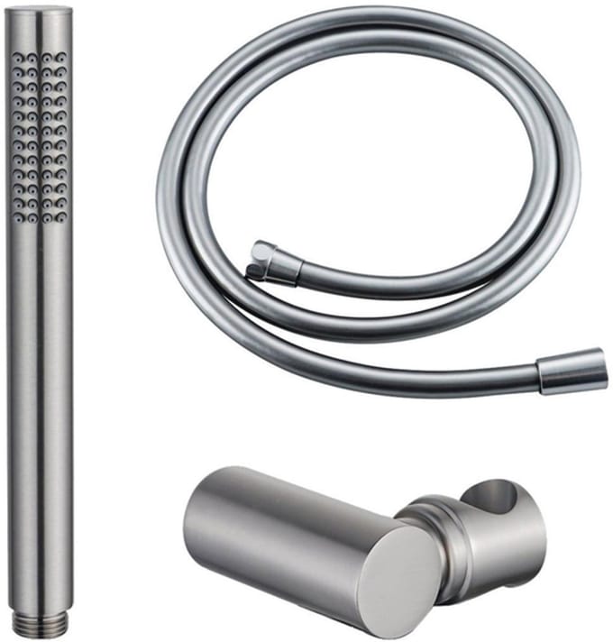 FugaFlow Eccelente Sobrado Badkamer handdoucheset incl staafhanddouche - houder - slang glad RVS PVD