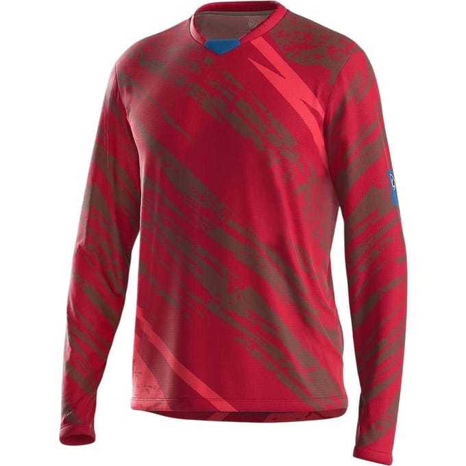 Bicycle Line Heren Ponente Lange Mouwen Fietsshirt (Bordeaux)