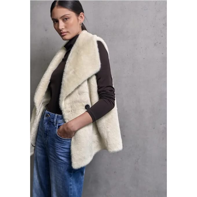 Gilet van imitatiebont