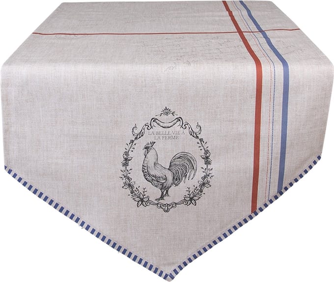 Clayre & Eef Tafelloper 50x160 cm Beige Haan