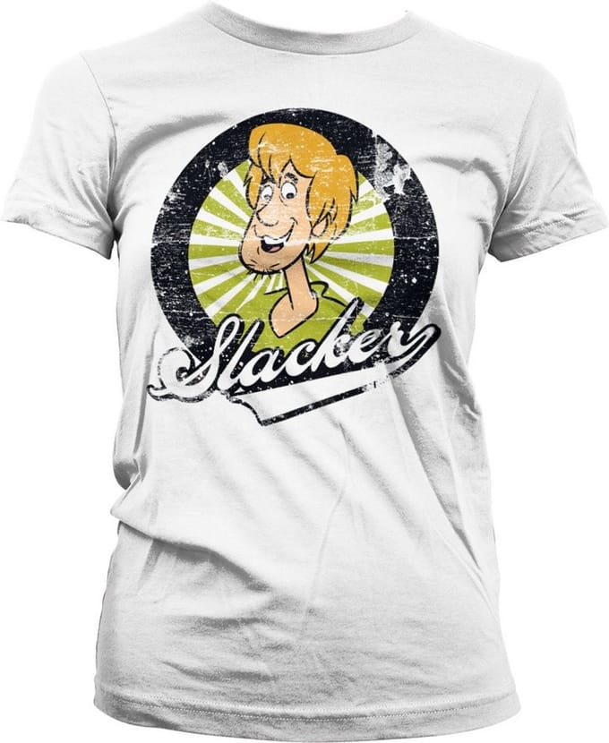 Scooby Doo Shaggy The Slacker Girly Tee dames-T-shirt White