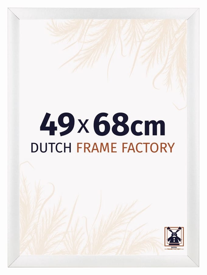 Fotolijst 49x68 cm - MDF - Wit Hoogglans - Praag