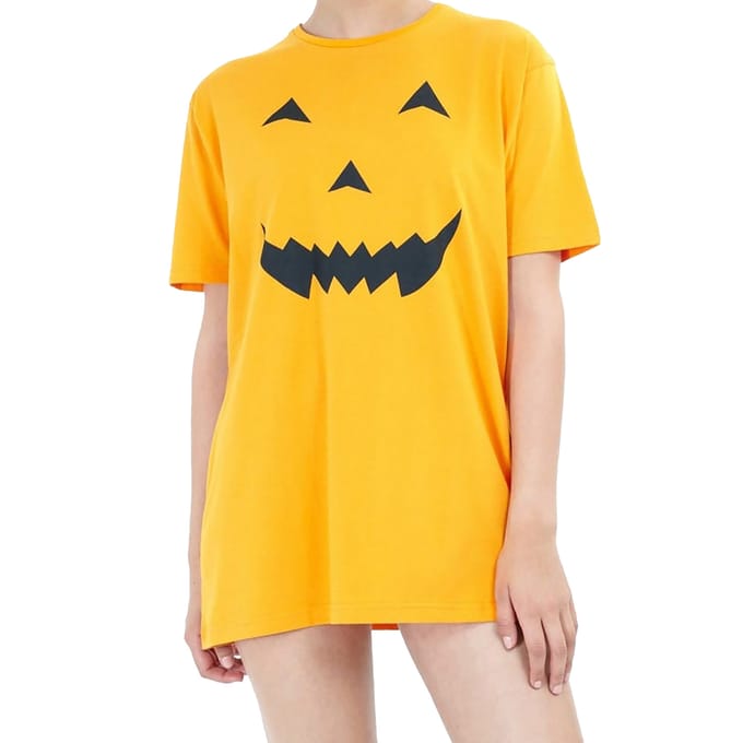 Brave Soul Dames/dames Pompoen T-shirtjurk (Oranje)