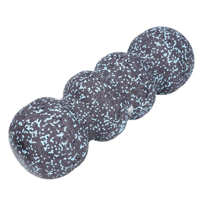 Foamroller met groeven Spierontspanning Hoge dichtheid Spierroller voor wervelkolom Pezen Nek black