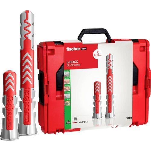 Fischer 558627 DUOPOWER Assortimentsdoos pluggen 910 onderdelen