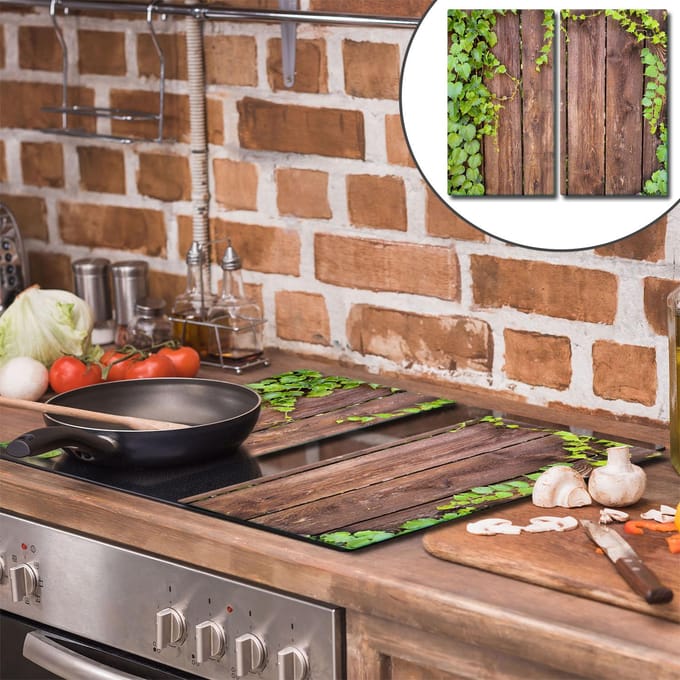 TMK ArtDeko - Snijplank - Glas - 30x52 cm - Inductie Kookplaat Bescherming