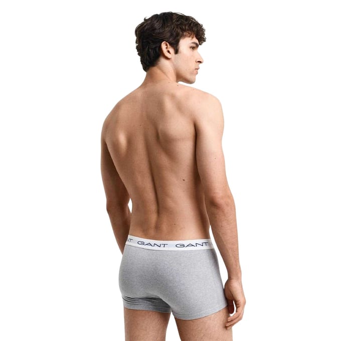 Gant Slim-fit boxershorts van katoenmix voor heren (set van 3) (Grijs)