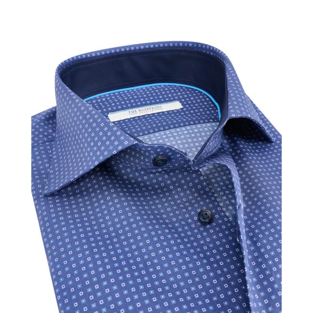 The BLUEPRINT Premium Business Overhemd Donkerblauw Heren