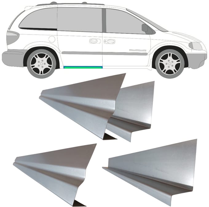 Schuifdeur dorpel reparatiepanel voor Chrysler Voyager 2000-2008