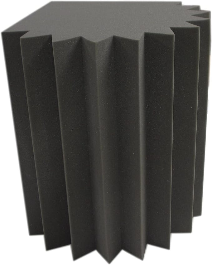 Bas-trap Absorberend Element - Randabsorber Diepteabsorber - Ruimteakoestiek Optimaliseren - Piramideprofiel Schuim