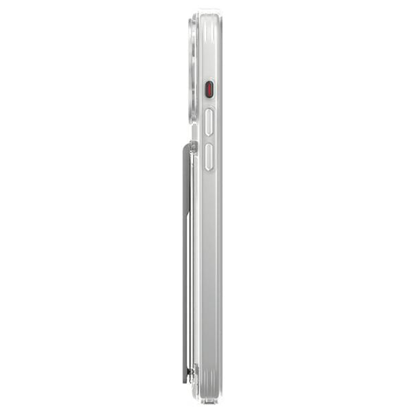 Uniq Heldro Serie - Transparante Smartphonehoes - Ingebouwde Stand - Voor iPhone 15 Pro