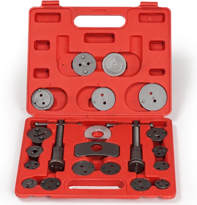 tectake Terugsteller remzuiger 22-delig rood - 400853