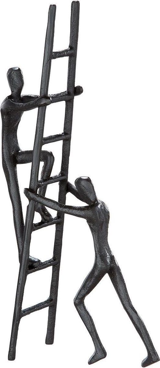 Gilde Handwerk - Sculptuur - 'samenwerken' - ijzer - Beeld - Zwart