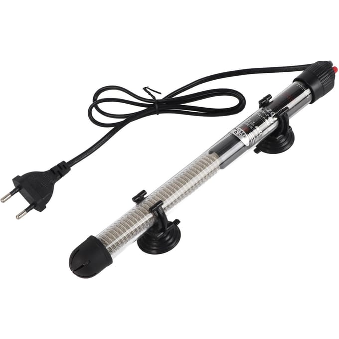 Chauffe-eau submersible automatique à température constante pour aquarium en verre 200 W blanc