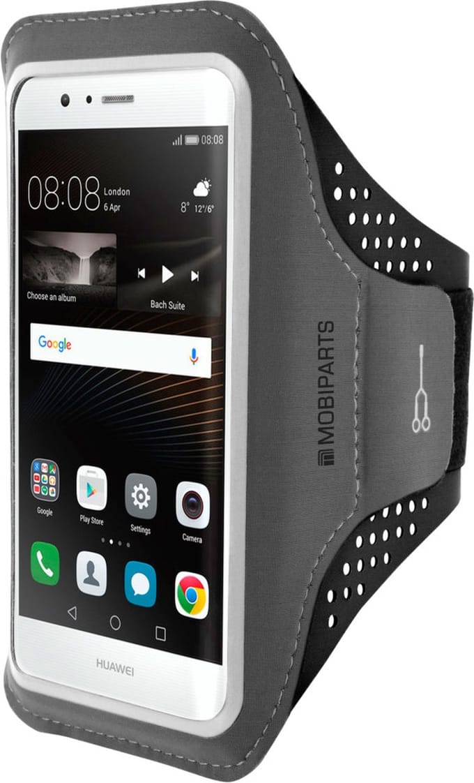 Hardloop Sportarmband geschikt voor Huawei P9 Lite (2017) - Zwart - Mobiparts