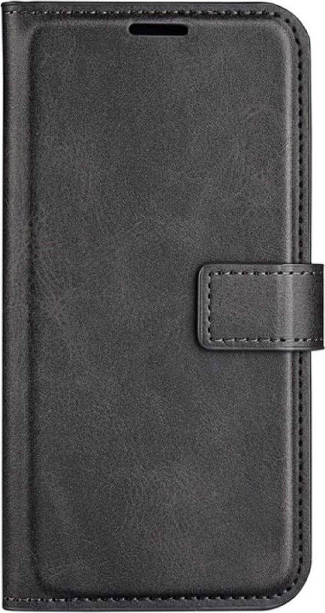 Casecentive - Leren Wallet case met sluiting - iPhone 14 - zwart