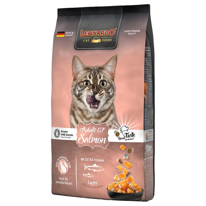 2x7,5kg Adult Zalm Graanvrij Leonardo Katten droogvoer