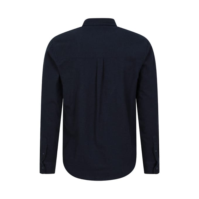 Mountain Warehouse Heren Overhemd met lange mouwen in molton (Marine)