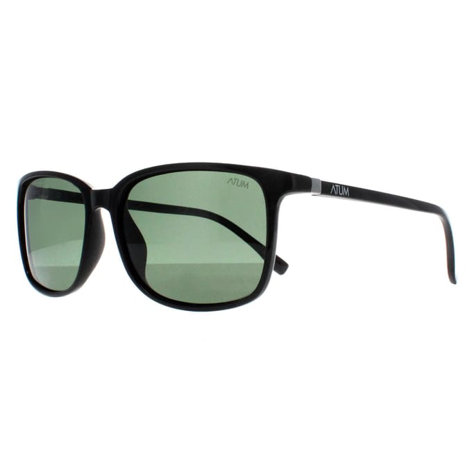 Atum Quill C2 glanzend zwart g15 groene zonnebril
