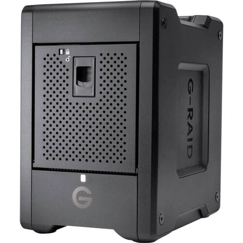 SanDisk Professional G-Raid Shuttle 4 48 TB Externe harde schijf (3,5 inch) USB-A 3.2 Gen 2, Thunderbolt 3 Zwart SDPH34H-048T-MBAAB