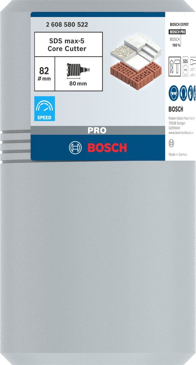 Bosch PRO SDS max-5 Core Cutter, 82 x 80 x 102 mm