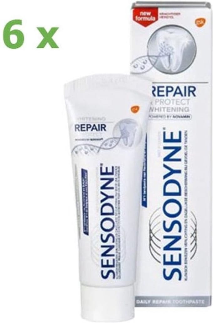 Sensodyne - Tandpasta - Repair & Protect - Whitening - 75ml x 6