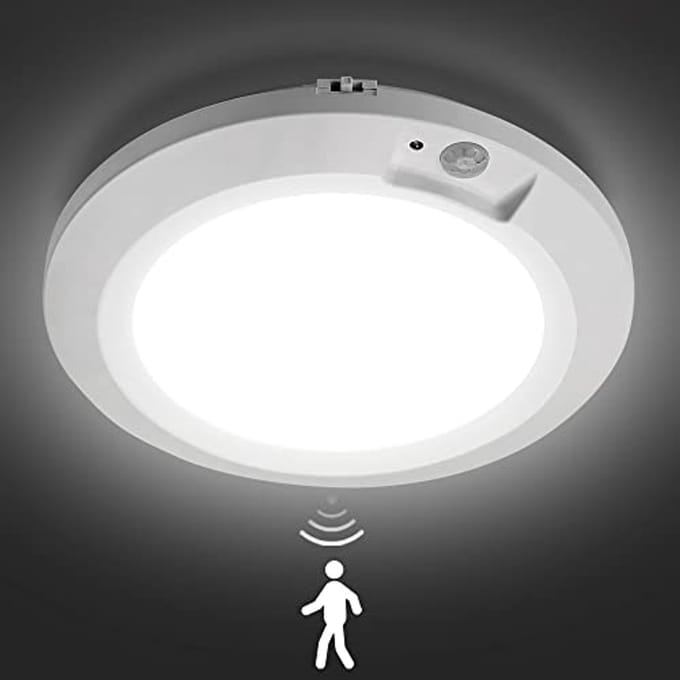 Draadloze Plafondlamp met Bewegingssensor en Batterij, 210LM, Geschikt voor Binnen en Buiten