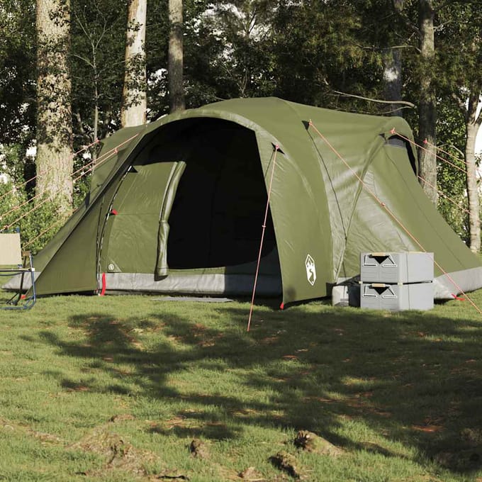 Vidaxl Tente Familiale, Dôme, 6 Personnes, Olive, Imperméable