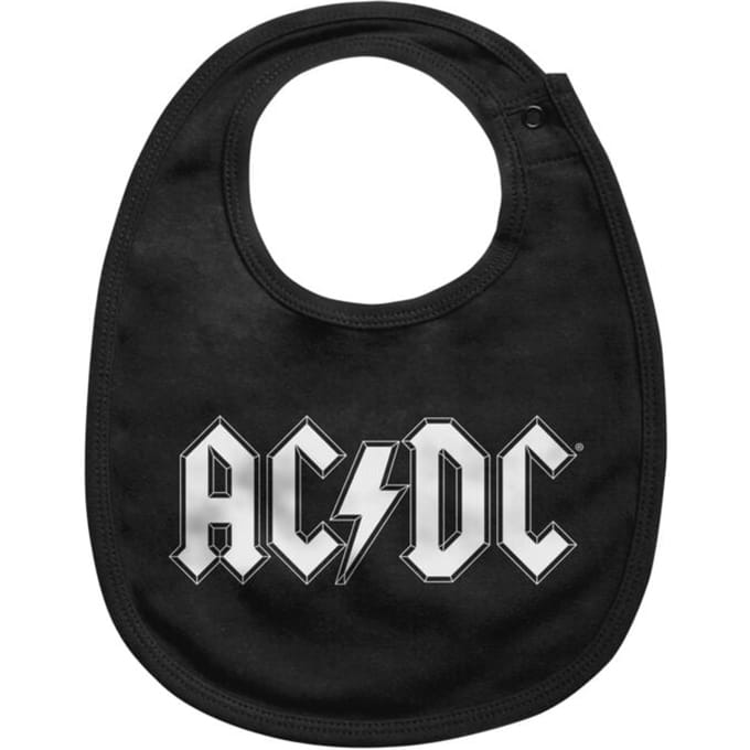 AC/DC Logo Unisex Slabbetje - zwart - Standard