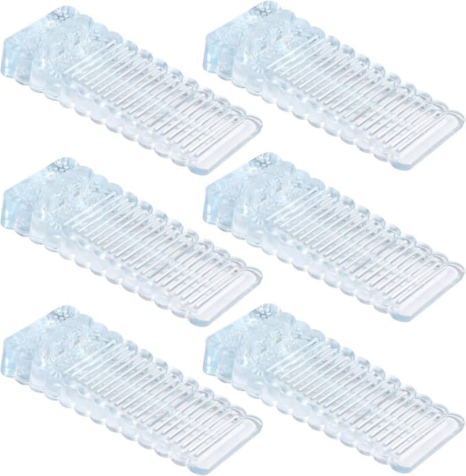 Deurstoppers 6 stuks - Verstelbare PVC Deurwiggen voor Efficiënte Vloerstopper