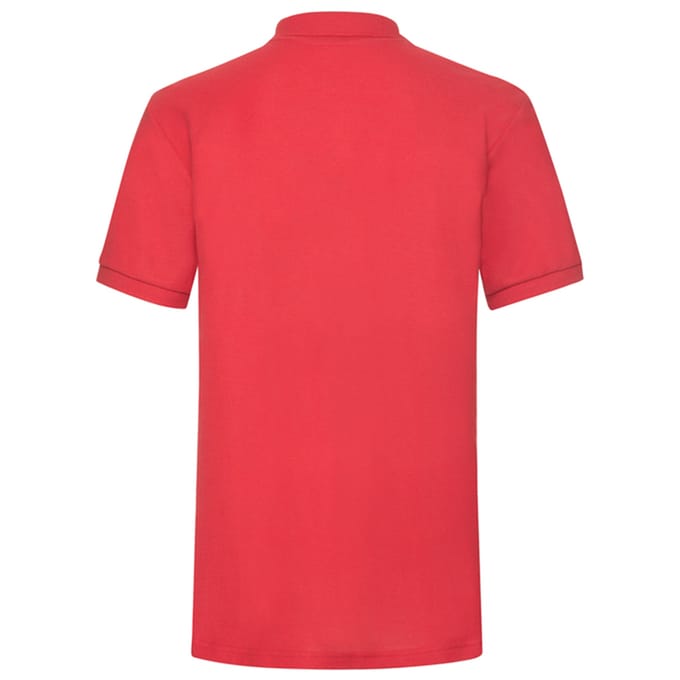Fruit of the Loom Heren Zwaargewicht Poloshirt (Rood)