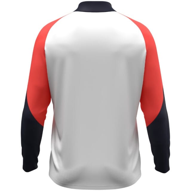 Jako Dynamic Ziptop Kinderen - Wit / Koraal / Marine | Maat: 152