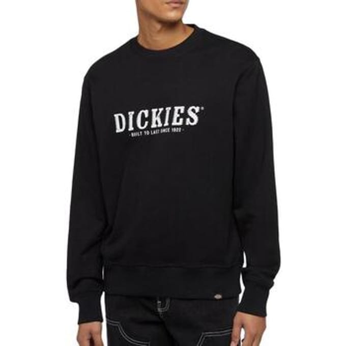 Dickies Script Sweatshirt Zwart S Man