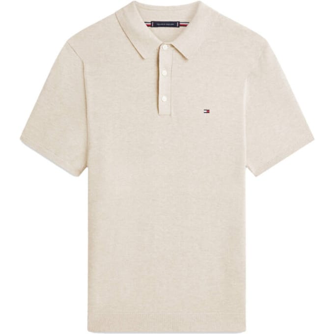 Tommy Hilfiger Essential Cotton Knitted Sweater Sandalwood Heather Größe: L | Pullover Outlet | Herren | Braun