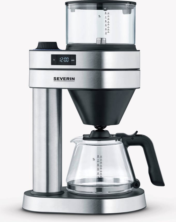 Severin KA 5762 Caprice Filterkoffiezetapparaat – Pour Over Smaak – Thermotronic 92–96°C – Timer – RVS – Warmhoudfunctie