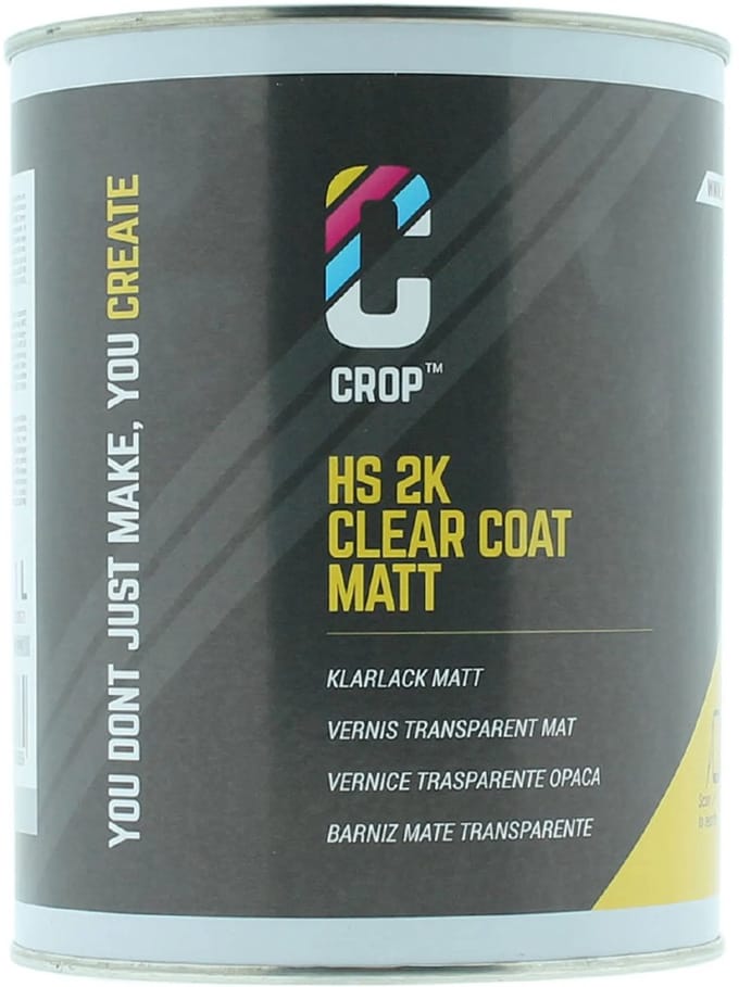 CROP 2K Blanke Lak MAT - Blik 1 liter