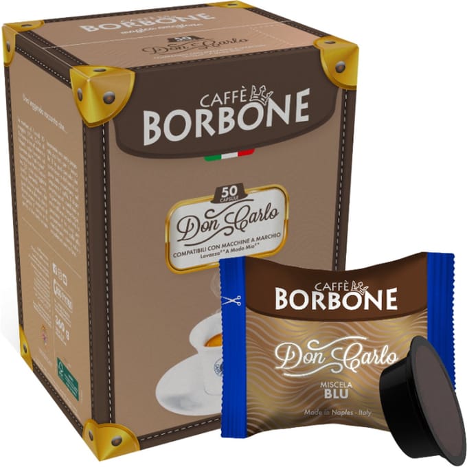 Caffè Borbone - Lavazza A Modo Mio - Don Carlo BLU - 50 capsules