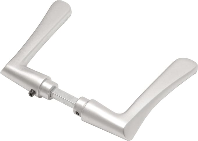 Wovar Deurklink vlindermodel Aluminium | Per set | Deurkruk