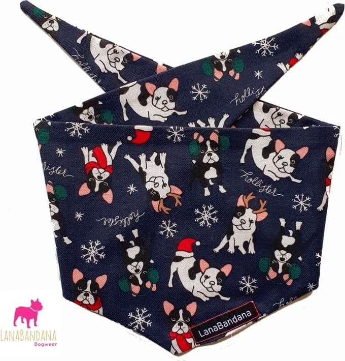Knoopbandana | Frenchie X-Mas *limited* maat S