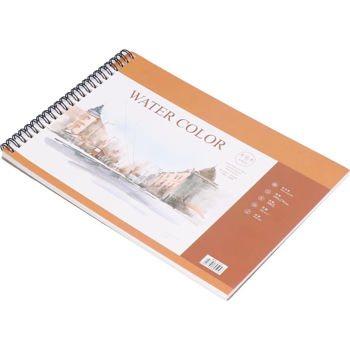 Schetsboek Spiraalbinding Flexibel Pagina omslaan Lichtgewicht Draagbaar Multifunctioneel Tekenboek beige