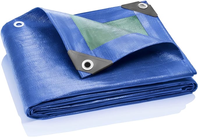 KAD® Afdekzeil - Veranda Zeil - Dekzeil - Blauw - 600cm x 1000cm x 2cm