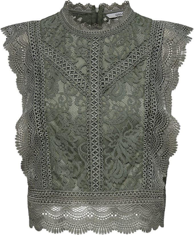 ONLY ONLKARO S/L LACE TOP NOOS WVN Dames Top - Maat XS