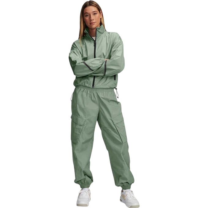 Under Armour Geweven windjack met verlaagde schouders voor dames (Performance-model) (Groen)